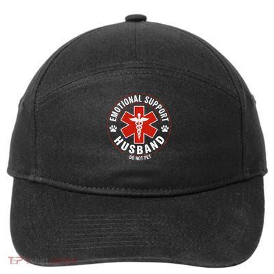 Emotional Support Husband Do Not Pet 7-Panel Snapback Hat
