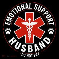 Emotional Support Husband Do Not Pet Bucket Hat