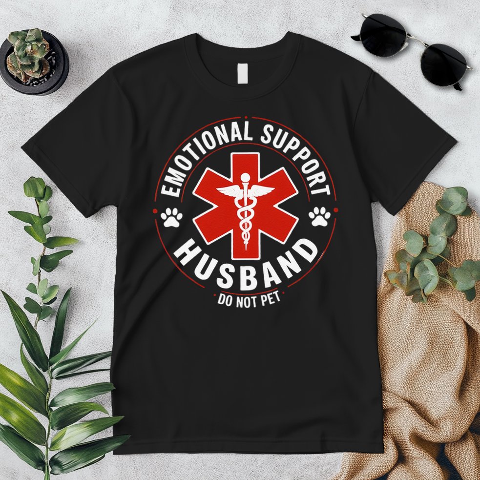 Emotional Support Husband Do Not Pet Premium T-Shirt