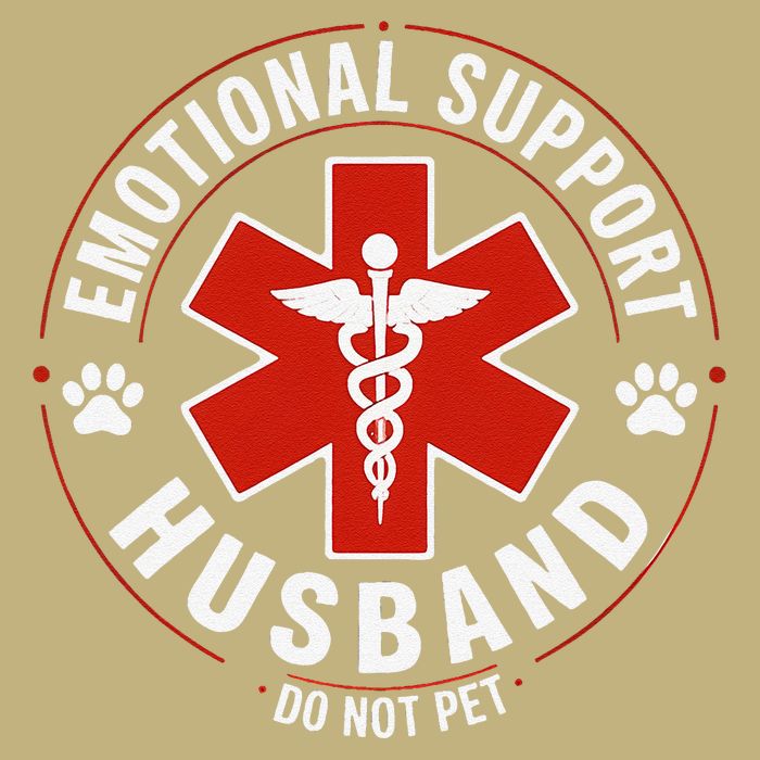 Emotional Support Husband Do Not Pet Cooling Performance Crew T-Shirt