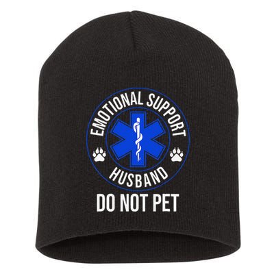 Emotional Support Husband Do Not Pet Funny Trendy Women Short Acrylic Beanie