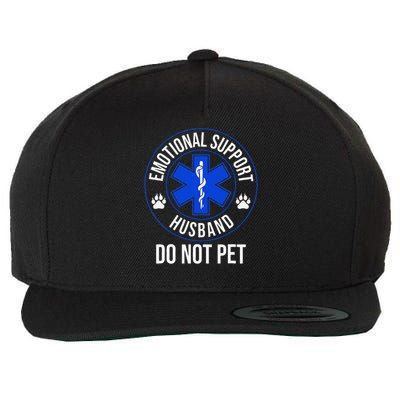 Emotional Support Husband Do Not Pet Funny Trendy Women Wool Snapback Cap