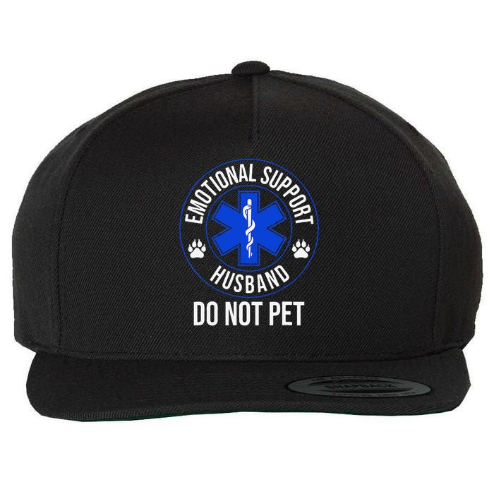 Emotional Support Husband Do Not Pet Funny Trendy Women Wool Snapback Cap