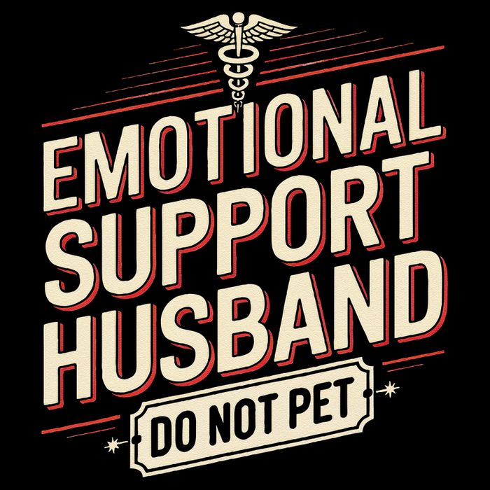 Emotional Support Husband Do Not Pet 7-Panel Snapback Hat