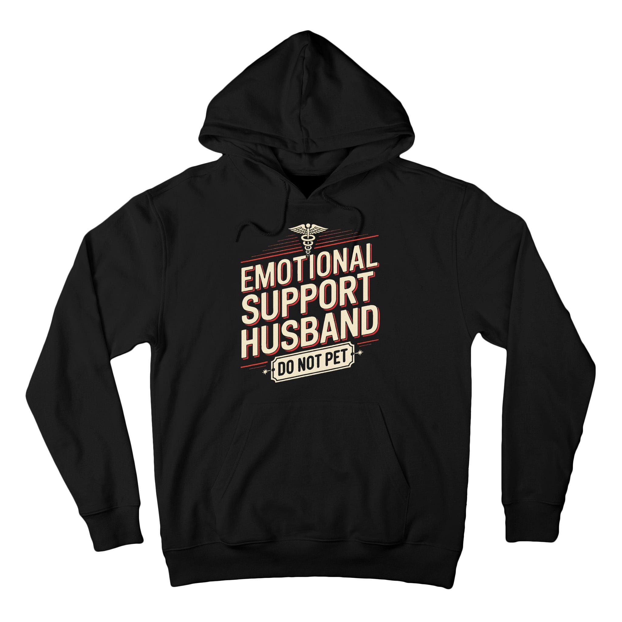 Emotional Support Husband Do Not Pet Tall Hoodie