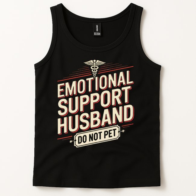 Emotional Support Husband Do Not Pet Tank Top