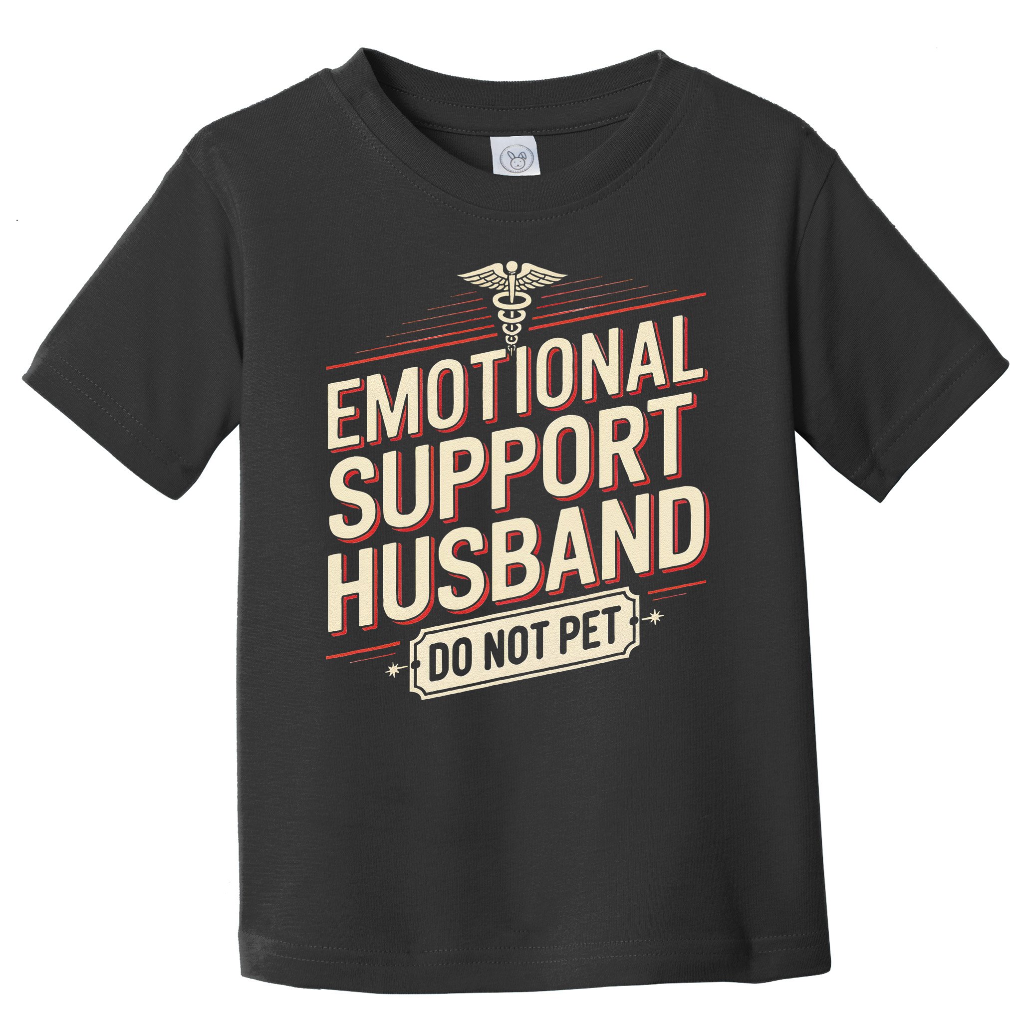 Emotional Support Husband Do Not Pet Toddler T-Shirt