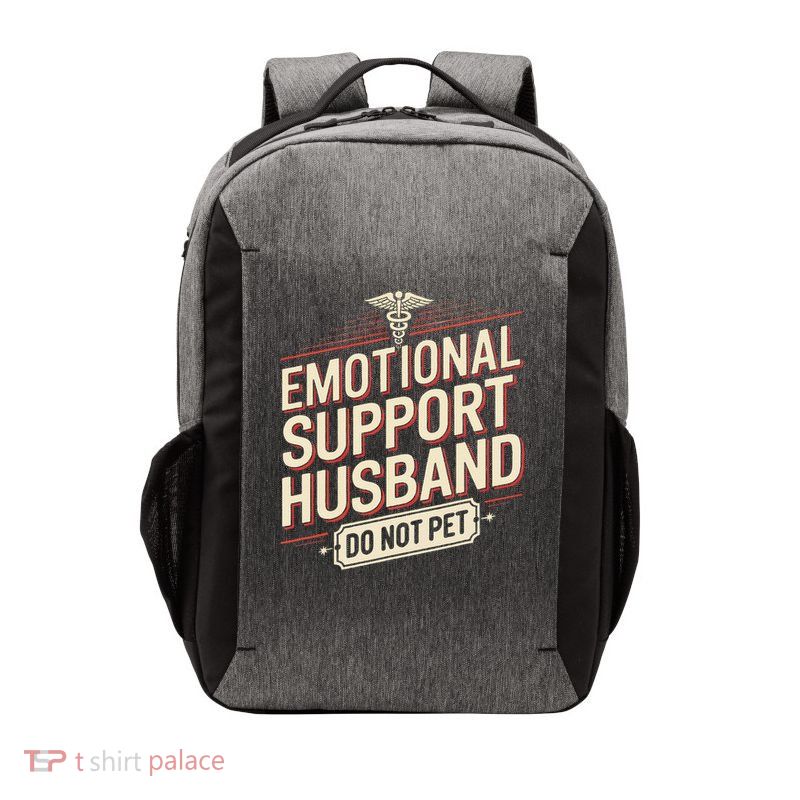 Emotional Support Husband Do Not Pet Vector Backpack