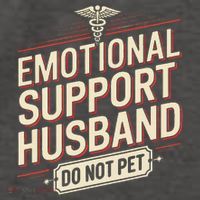 Emotional Support Husband Do Not Pet Vector Backpack