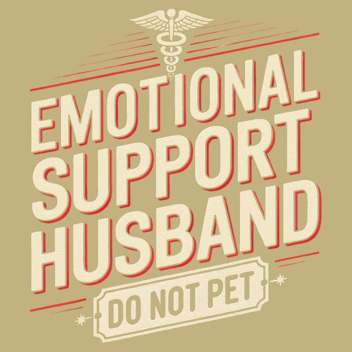 Emotional Support Husband Do Not Pet Long Sleeve Shirt