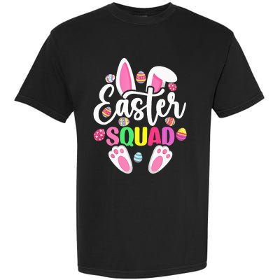 Easter Squad Happy Easter Cute Bunny Rabbit Crew Hunting Egg Garment-Dyed Heavyweight T-Shirt