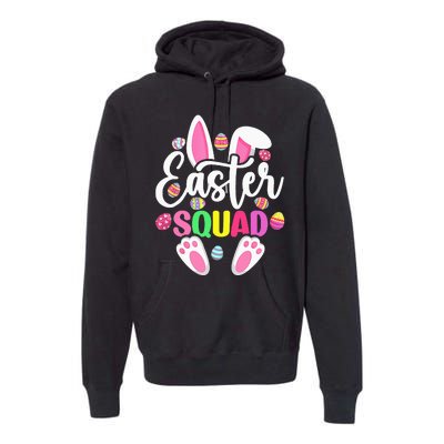 Easter Squad Happy Easter Cute Bunny Rabbit Crew Hunting Egg Premium Hoodie