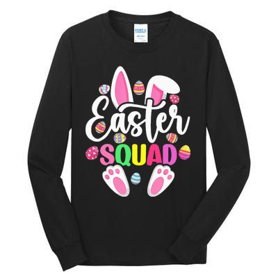 Easter Squad Happy Easter Cute Bunny Rabbit Crew Hunting Egg Tall Long Sleeve T-Shirt