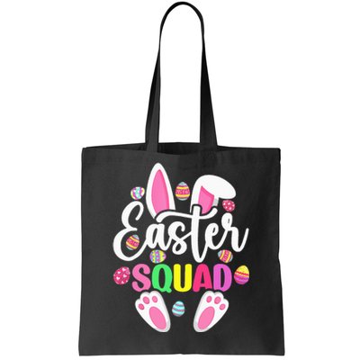 Easter Squad Happy Easter Cute Bunny Rabbit Crew Hunting Egg Tote Bag