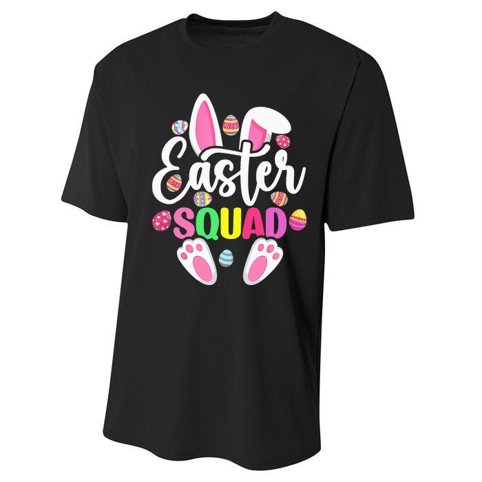 Easter Squad Happy Easter Cute Bunny Rabbit Crew Hunting Egg Performance Sprint T-Shirt