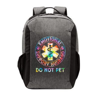 Emotional Support Husband Do Not Pet Tie Dye Funny Marriage Vector Backpack