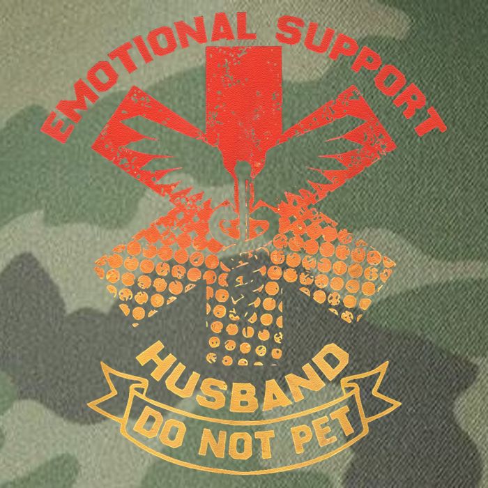 Emotional Support Husband Do Not Pet Legacy Tie Dye Trucker Hat