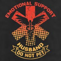 Emotional Support Husband Do Not Pet Knit Cap Winter Beanie