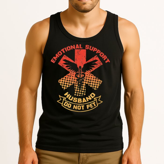 Emotional Support Husband Do Not Pet Tank Top