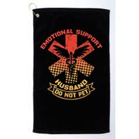 Emotional Support Husband Do Not Pet Golf Towel