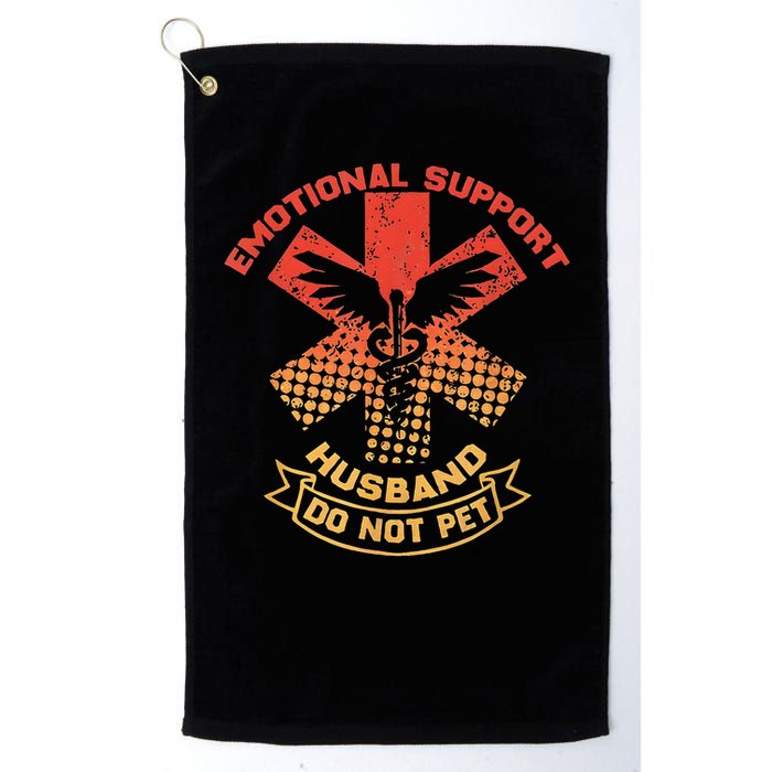 Emotional Support Husband Do Not Pet Golf Towel