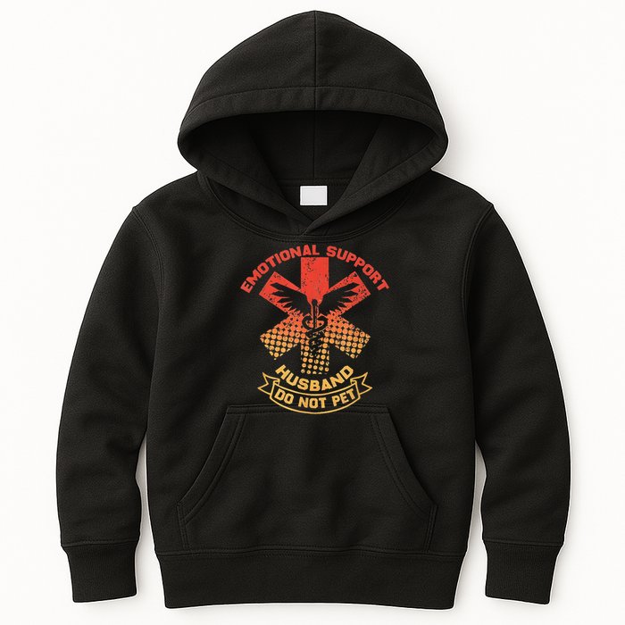 Emotional Support Husband Do Not Pet Kids Hoodie