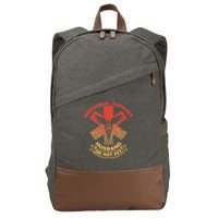 Emotional Support Husband Do Not Pet Cotton Canvas Backpack