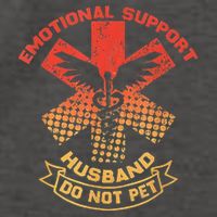Emotional Support Husband Do Not Pet Vector Backpack
