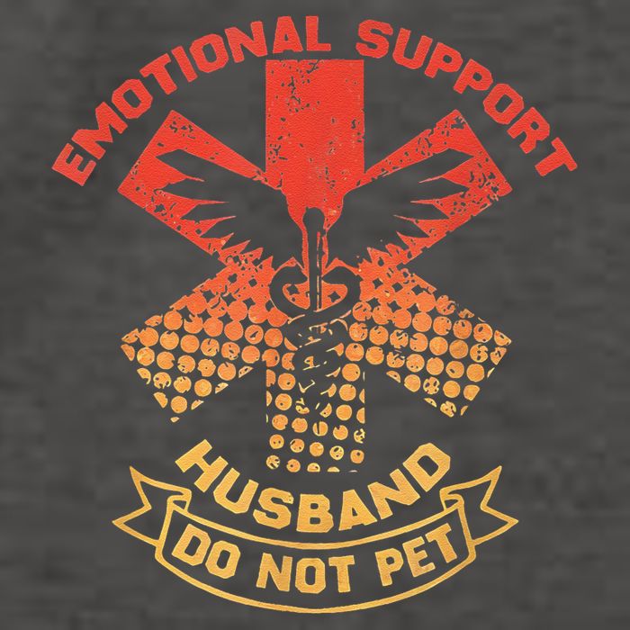 Emotional Support Husband Do Not Pet Vector Backpack