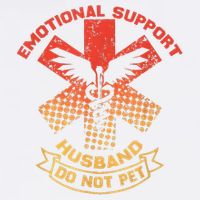 Emotional Support Husband Do Not Pet Garment-Dyed Sweatshirt
