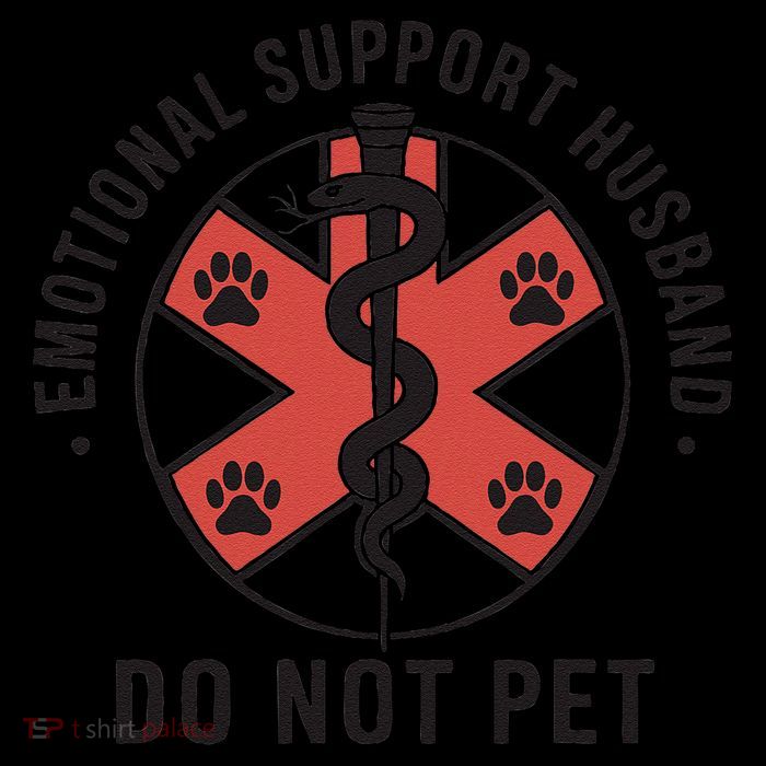 Emotional Support Husband Do Not Pet Funny Quote For Him Drawstring Bag