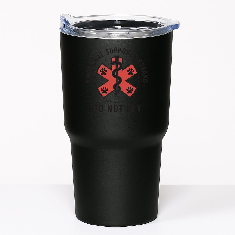 Emotional Support Husband Do Not Pet Funny Quote For Him Tumbler