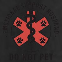 Emotional Support Husband Do Not Pet Funny Quote For Him Golf Towel