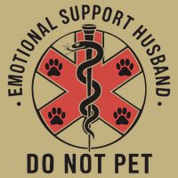 Emotional Support Husband Do Not Pet Funny Quote For Him Performance Shirt