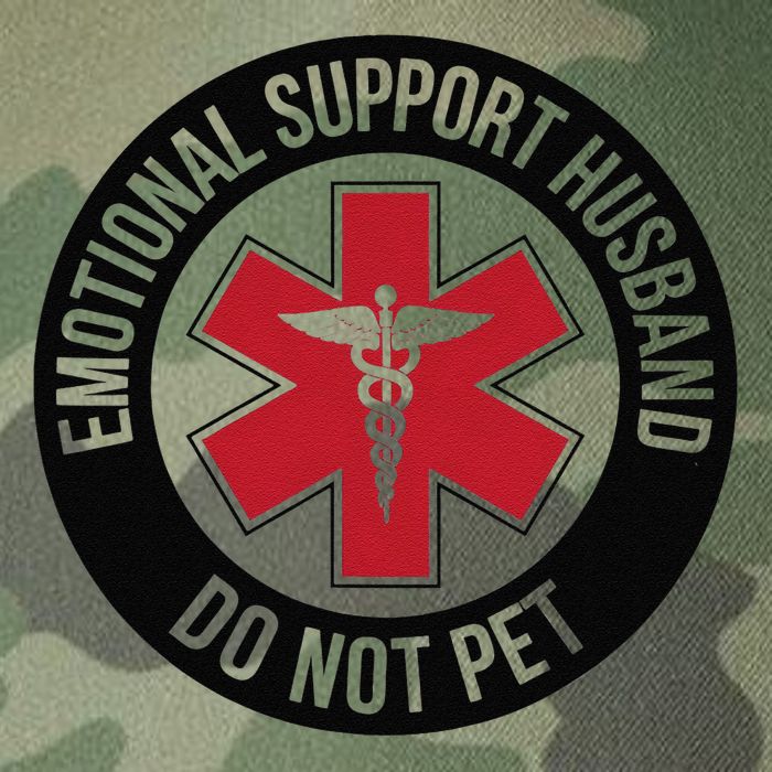 Emotional Support Husband Do Not Pet Legacy Tie Dye Trucker Hat