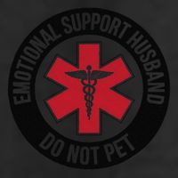 Emotional Support Husband Do Not Pet Adult Drive Performance Visor