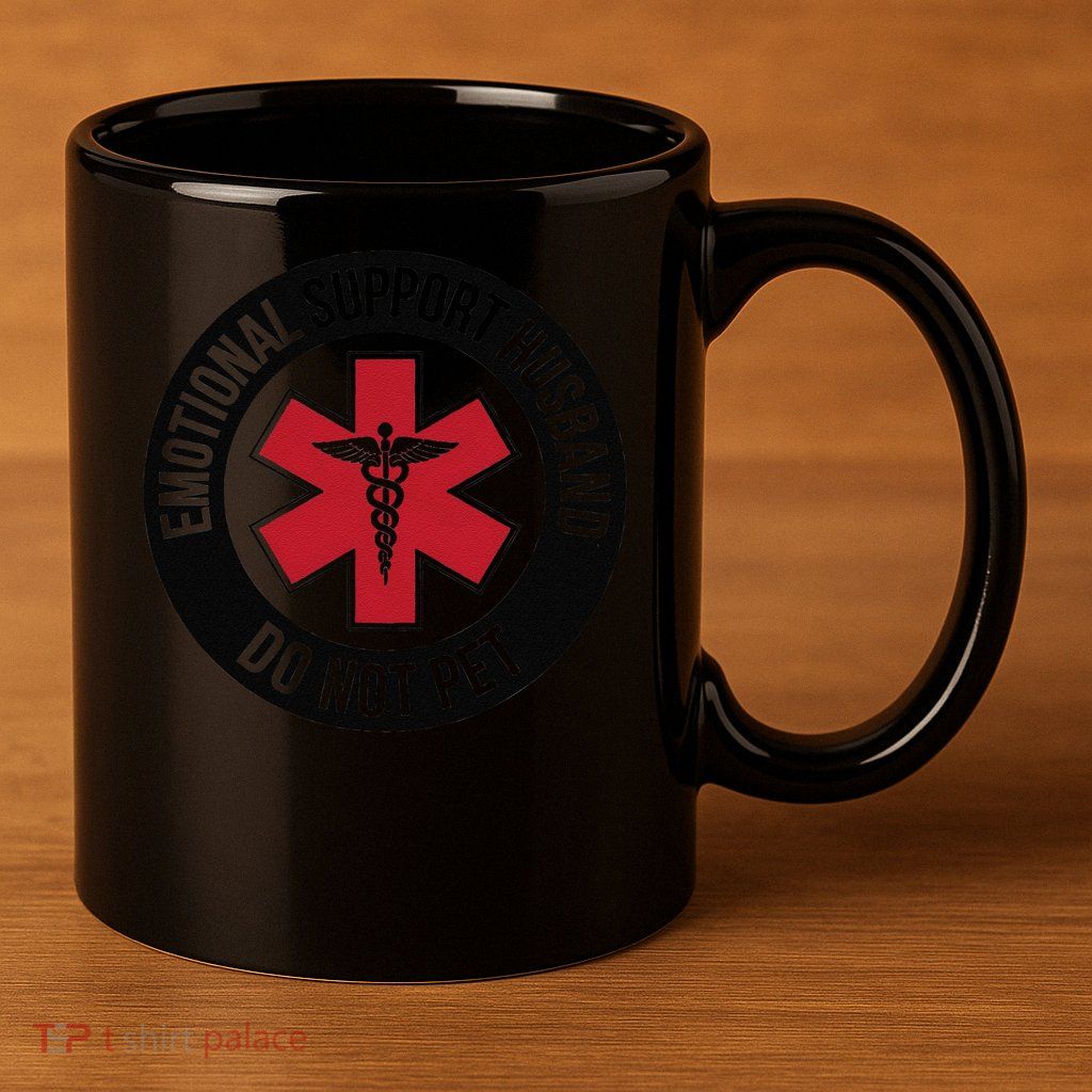Emotional Support Husband Do Not Pet 11oz C Handle Ceramic Mug