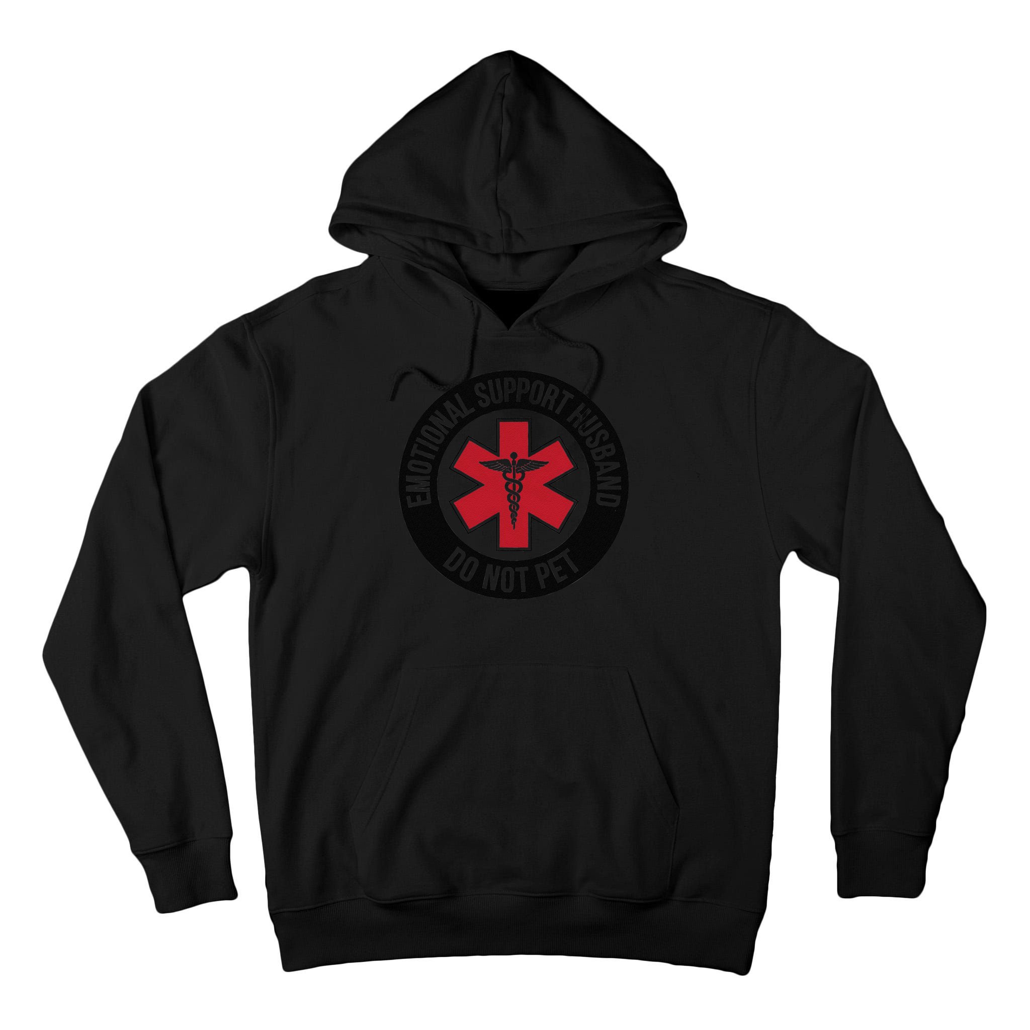 Emotional Support Husband Do Not Pet Tall Hoodie
