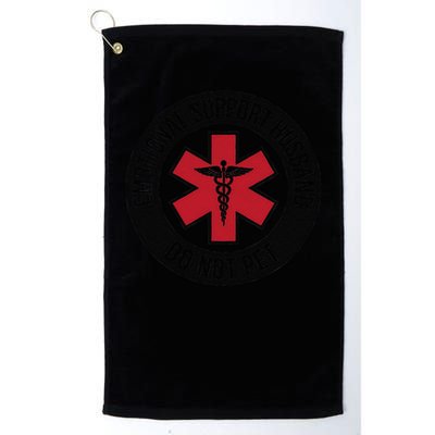 Emotional Support Husband Do Not Pet Golf Towel