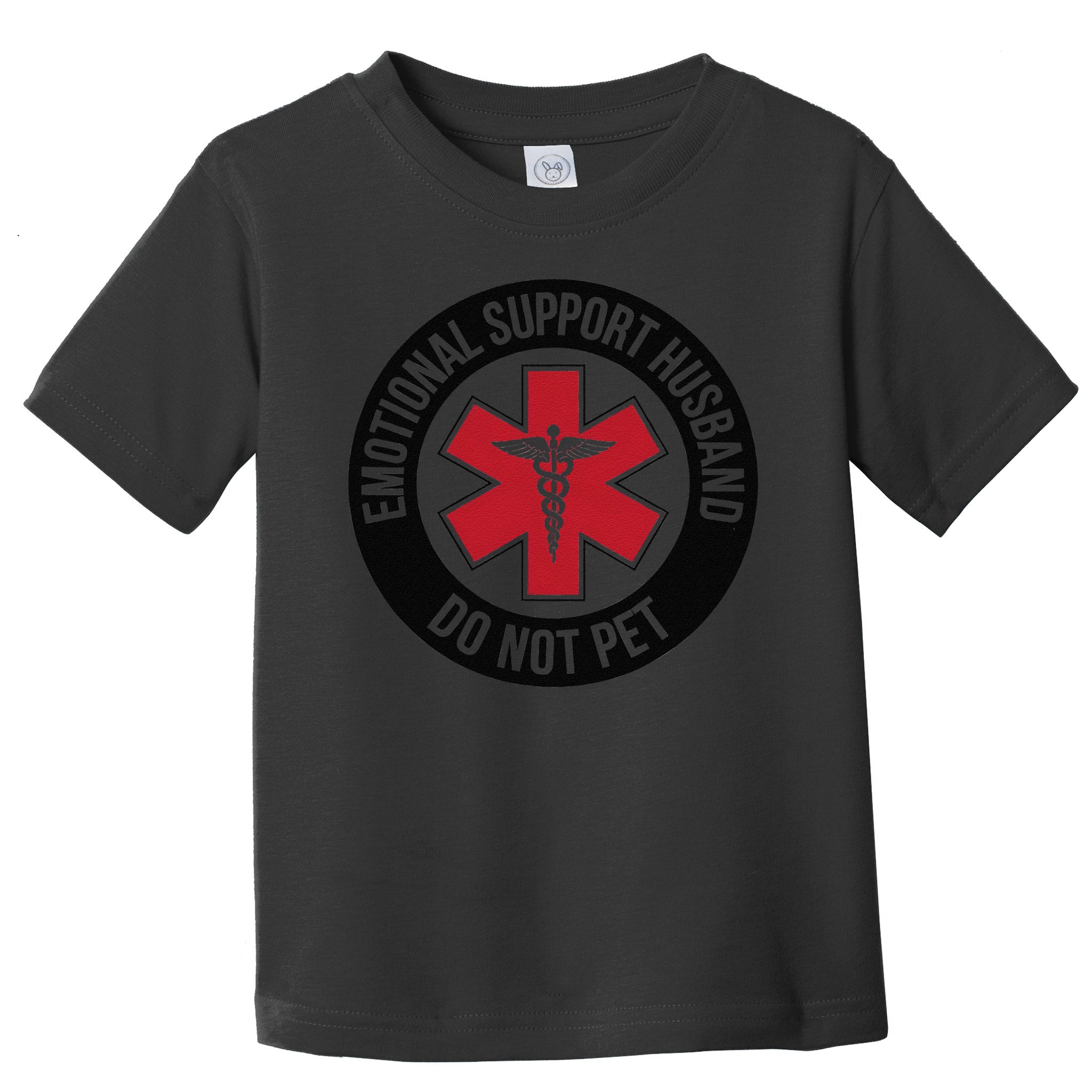 Emotional Support Husband Do Not Pet Toddler T-Shirt