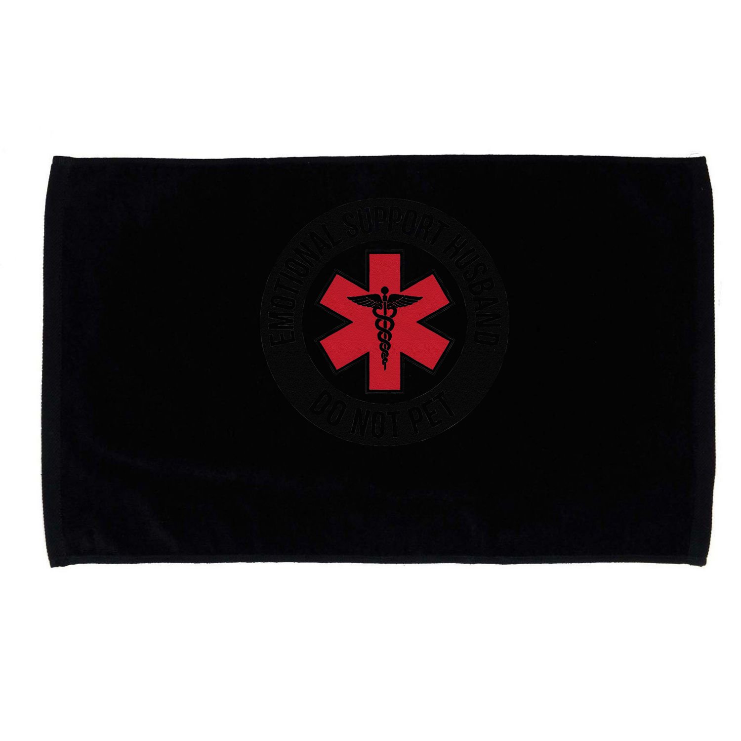 Emotional Support Husband Do Not Pet Microfiber Hand Towel