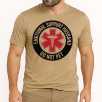 Emotional Support Husband Do Not Pet Cooling Performance Crew T-Shirt
