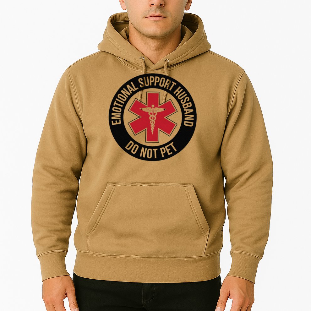 Emotional Support Husband Do Not Pet Hoodie