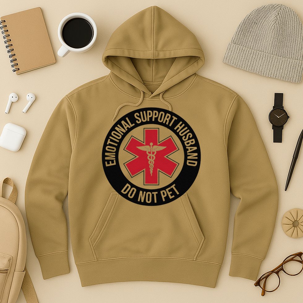 Emotional Support Husband Do Not Pet Hoodie