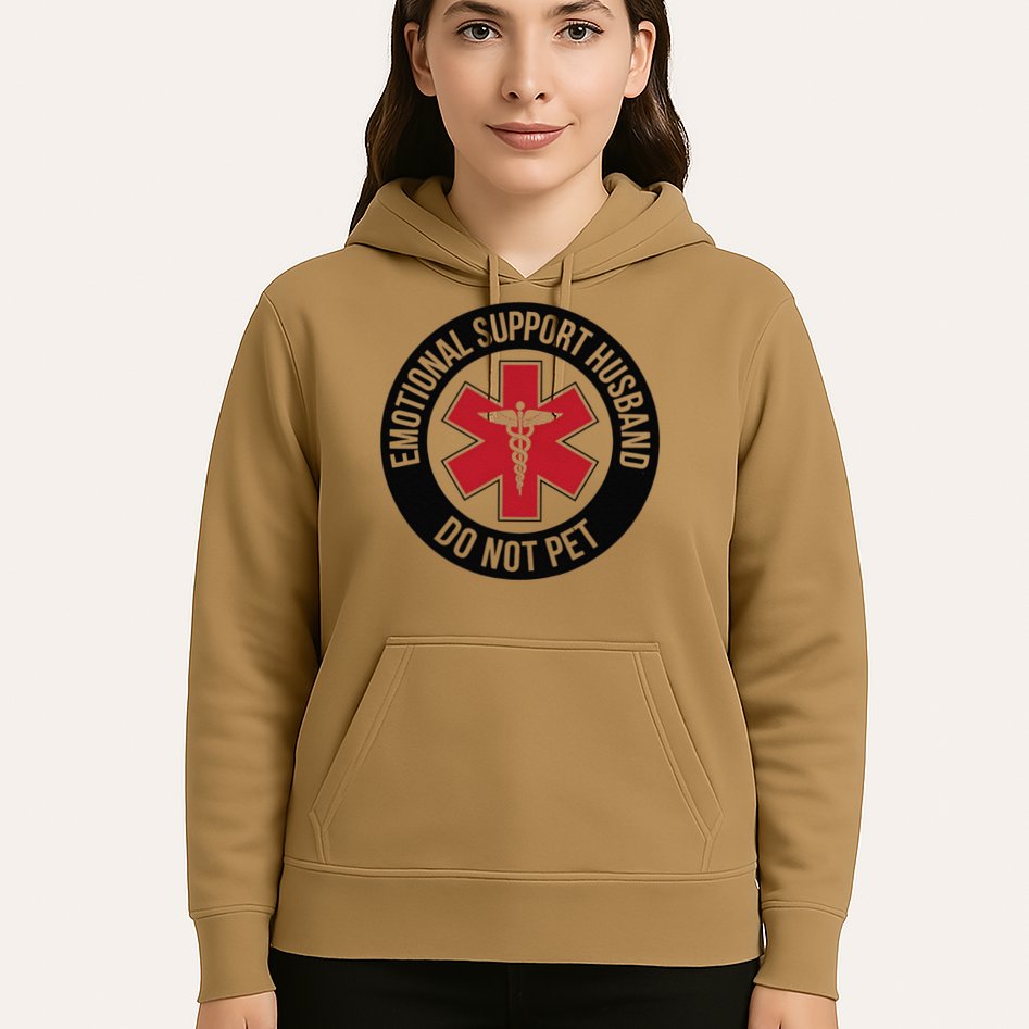 Emotional Support Husband Do Not Pet Hoodie