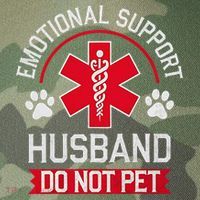 Emotional Support Husband Do Not Pet Legacy Tie Dye Trucker Hat