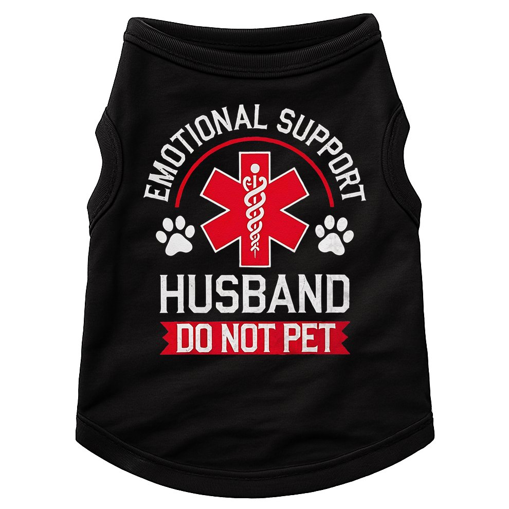 Emotional Support Husband Do Not Pet Doggie Tank