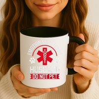 Emotional Support Husband Do Not Pet Mug