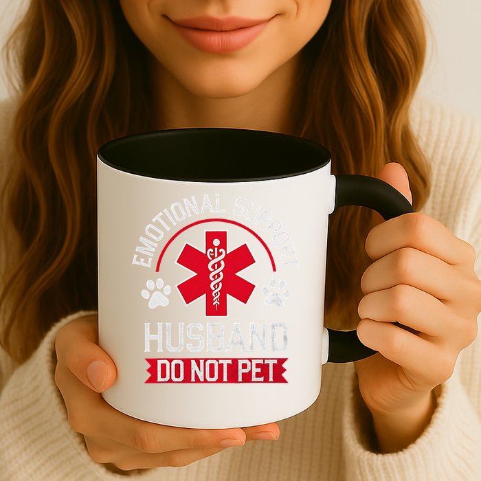 Emotional Support Husband Do Not Pet Mug