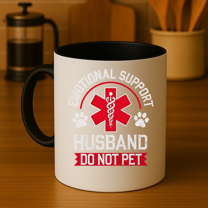 Emotional Support Husband Do Not Pet Mug
